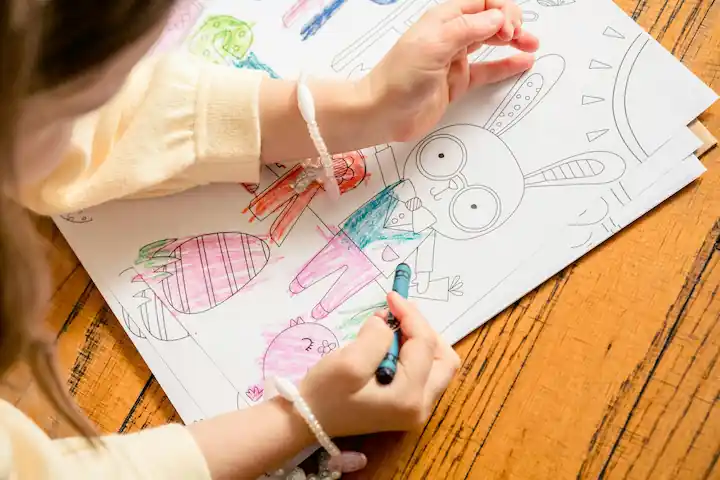 Espace coloriage géant pour fêtes